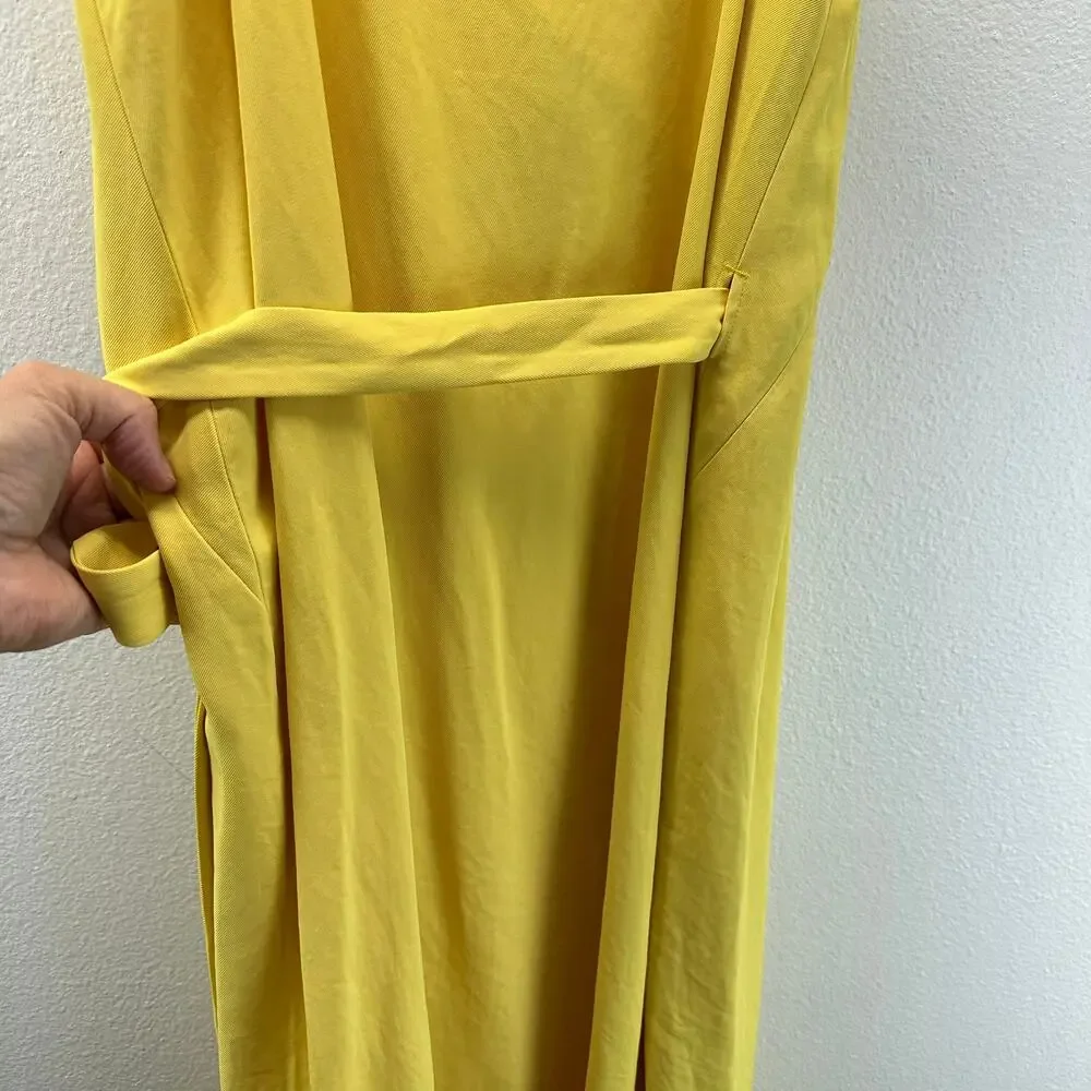 Everlane Yellow Tank Wrap Dress Size 4 Sunshine Yellow